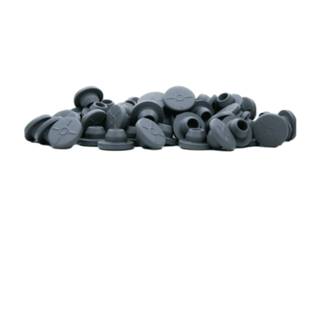 Butyl rubber vial stoppers