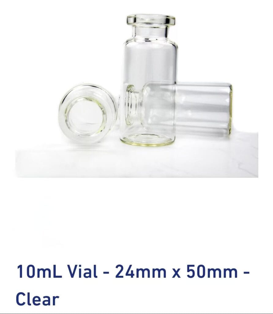 10ml clear vial