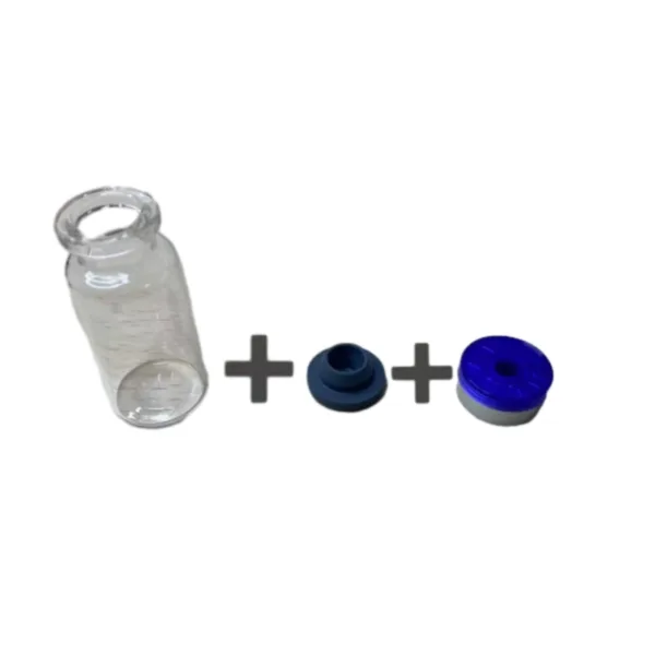 10ml Glass Vials + Rubber Stopper + Flip off caps | ZX Vial Supplies