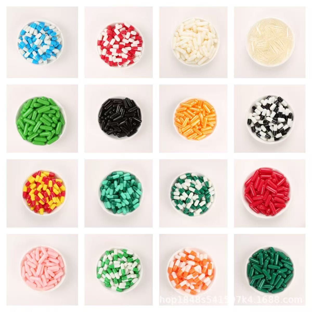 colorful empty capsule