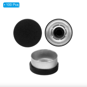 13mm Black Aluminum Plastic Caps