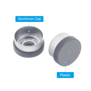 13mm Grey Aluminum Plastic Caps