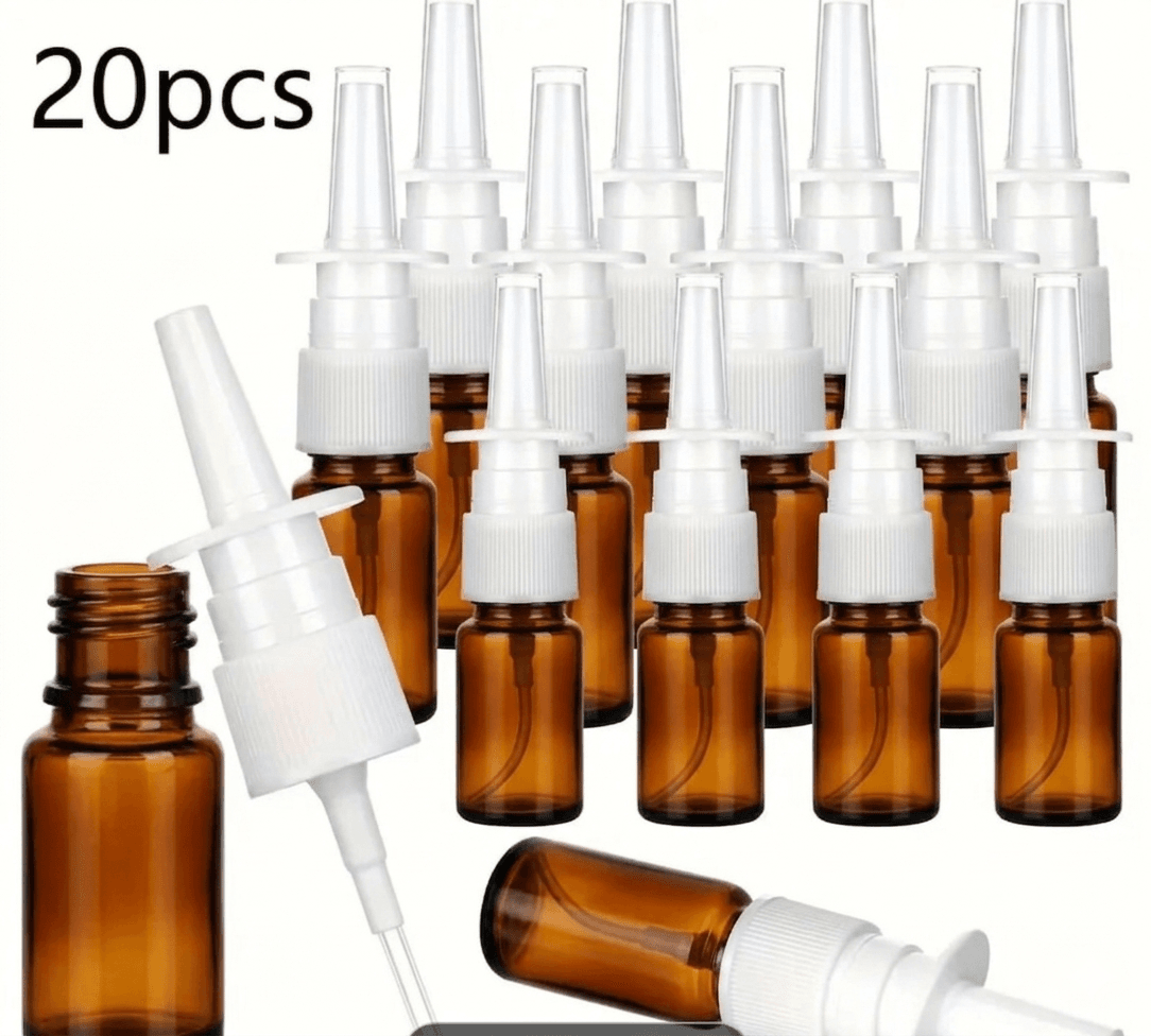 10ML Empty Amber Glass Nasal Spray Dispenser